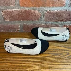 Lily & Dan Girls Recycled Material Ballet Cat Flats Size 9/10