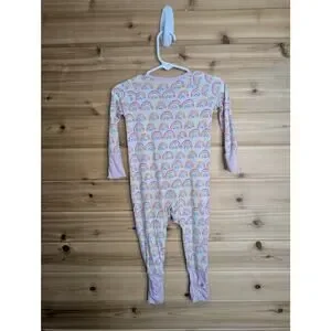 Little Sleepies Convertible Zip 3-6 Months Pastel Rainbow