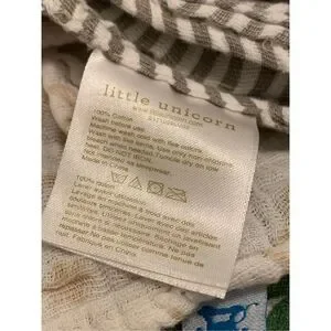 Little Unicorn 100% Cotton Muslin Swaddle Blanket Lot Of 3 Boho Nature Floral