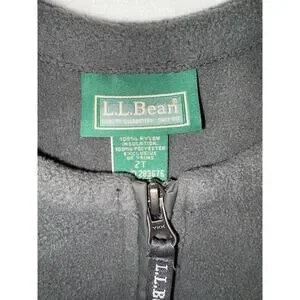 LL Bean Toddler Bibs Size 2T Unisex/grow Cuffs/ski/cold Weather Play/green Euc