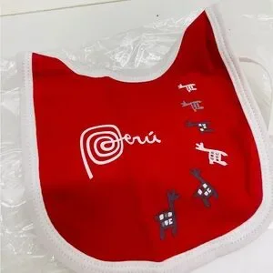 Llama Baby Line Bib – 100% Pima Cotton – From Peru