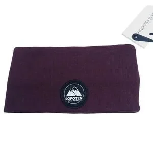 Lofoten Norway Wide Headband Ear Cover NEW Cotton Winter Ski Snowboard Purple
