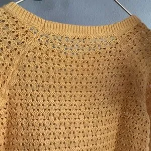 LOFT Cozy Mustard Knit Sweater