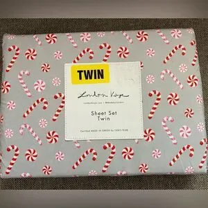 London Kaye Christmas Size Twin Sheet Set