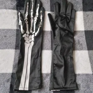 Long Skeleton Gloves