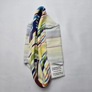 Longaberger Coaster Tote Basket Fabric Liner ~ Sunny Day Stripe