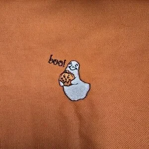 Longaberger Orange Halloween Ghost Napkin Basket Liner