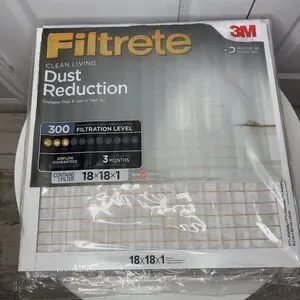 Lot Of 4 Filtrete 18x18x1" Air Filter MPR 300 MERV 5 Dust Reduction Filter