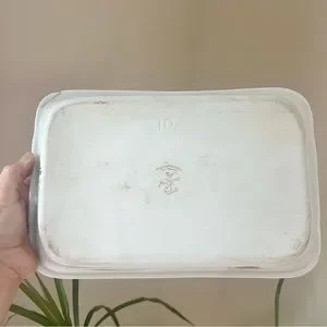 Louis Lourioux Rectangular Porcelain Baking Dish With Vegetable Designs …