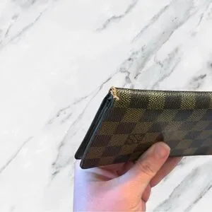 Louis Vuitton Authentic Camier Porte Valeurs Cartes Long Wallet Passport Holder