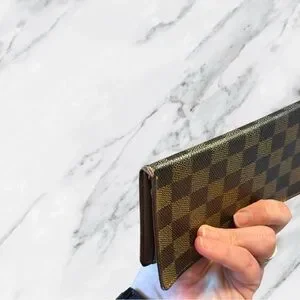 Louis Vuitton Authentic Camier Porte Valeurs Cartes Long Wallet Passport Holder