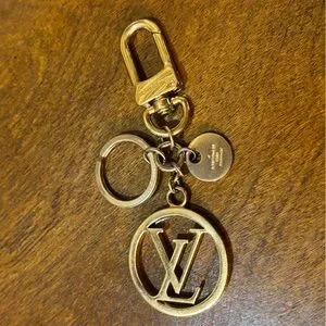 Louis Vuitton gold tone Key Chain Bag Charm