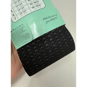 Love Your Assets SPANX Textured Wish Bone Shaping Tights Size 2 Black