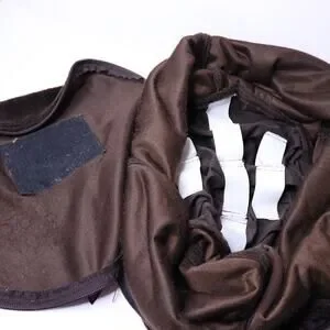 LOVESAC Squattoman Cover Beaver Phur Fleece Dark Brown