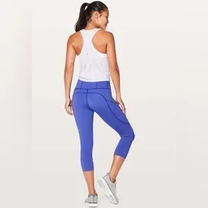 Lululemon Fast & Free Crop Size 4  19”