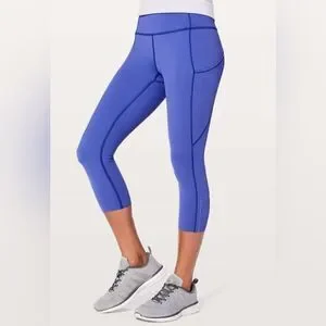 Lululemon Fast & Free Crop Size 4  19”