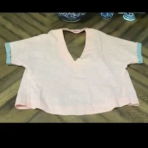 Lush Cropped Blazer With Back Cut-out Large