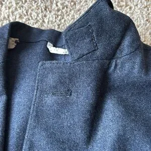 *Luxury* Finamore 1925 Napoli Navy Hand Tailored Patch Pocket Blazer Eu 52 US 40