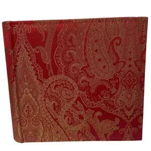Luxury Photo Album Red Damask Fabric Holds 200 Photos 2 Up By Hom