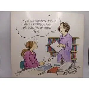Lynn Johnston 1987 Better Or For Worse Calendar "A Look At The Working Marriage"