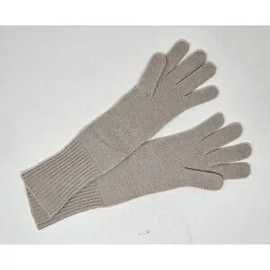 M.I.L.A. 100% Cashmere Gloves One Size Beige Quiet Luxury Classic Soft Neutral
