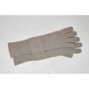 M.I.L.A. 100% Cashmere Gloves One Size Beige Quiet Luxury Classic Soft Neutral
