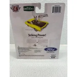 M2 Machines 1970 Ford Torino Cobra Yellow Die Cast Car Model