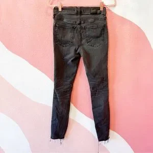 Madewell 9" Mid-Rise Skinny Jeans In Black Sea 25