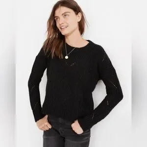 Madewell Charley Pullover Black Sweater