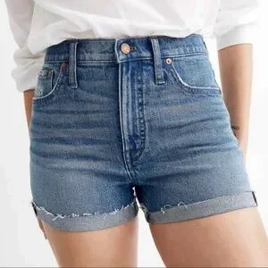 Madewell high-rise denim shorts