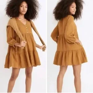 Madewell Lightspun Colette Cotton Mini Dress 6
