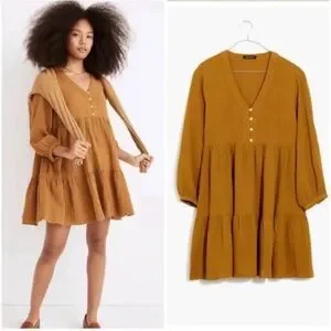 Madewell Lightspun Colette Cotton Mini Dress 6