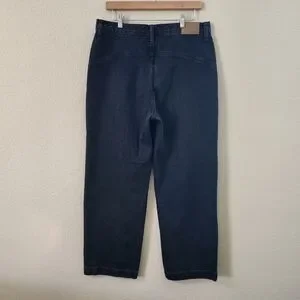 Madewell The Perfect Vintage Wide-Leg Jean In Black Worn Wash