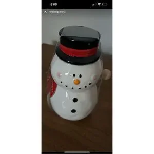 Magenta Home Snowman Honey Pot & Dipper Christmas set