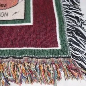 Manual Woodworkers And Weavers 1996 Edition Throw Blanket‎ Santa Christmas