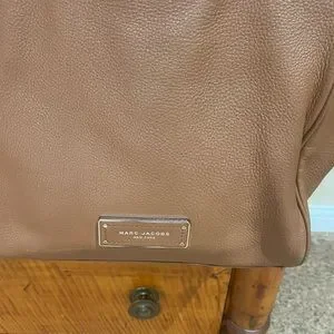 Marc Jacobs Bentley Satchel Tan Brown Tote Purse Buttery Soft Pebbled Leather