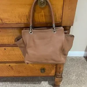 Marc Jacobs Bentley Satchel Tan Brown Tote Purse Buttery Soft Pebbled Leather