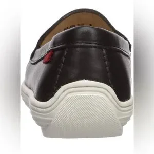 MARC JOSEPH NEW YORK Unisex-Child Leather Driver Gold Star Detail Loafer New