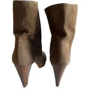 Mare Brown Suede Open Toe Boots  Size 38