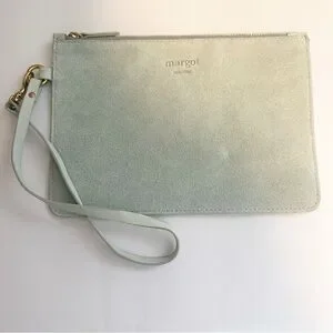 Margot New York leather clutch zip pouch