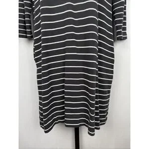 Marine Layer Mackenzie Striped Dress Women's Medium Black White Casual Pockets