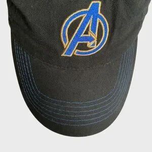 Marvel Avengers Snapback Hat Black Embroidered One Size Baseball Cap Summer