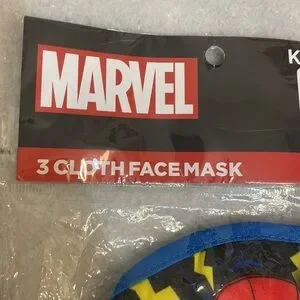 Marvel Spider-Man Cloth Face Mask New Kids 4 And Up 3pc