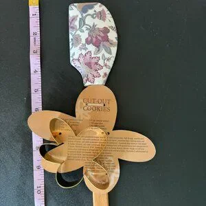 Matilda Jane Cookie Cutter & Spatula Set Floral Baking Gift NEW