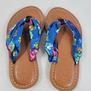 Matilda Jane Flip Flops Kids Girls Size 11 Brilliant Daydream Seashore Sandal