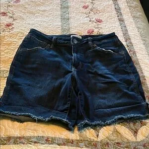 Maurices Dark Blue Jean Shorts