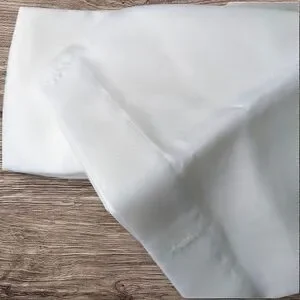Maytex White Polyester Fabric Shower Curtain Liner