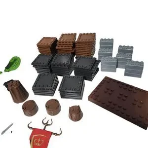 Mega Bloks Dragons Set Incomplete 211 Pieces In Metal Tin Case
