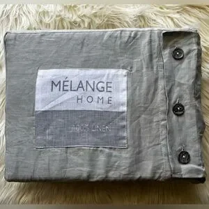 Melange Home 100% Linen Duvet Cover