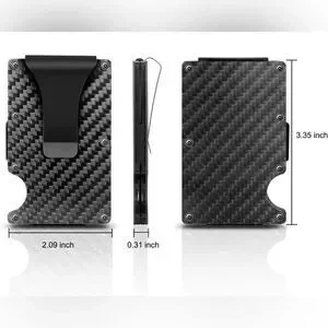Men RFID Blocking Slim Money Clip Wallet Credit Card ID Holder Thin Minimalist